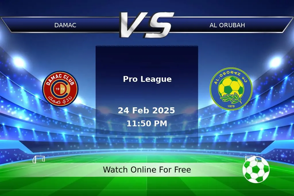 Prediction Damac vs Al Orubah Pro League 2025