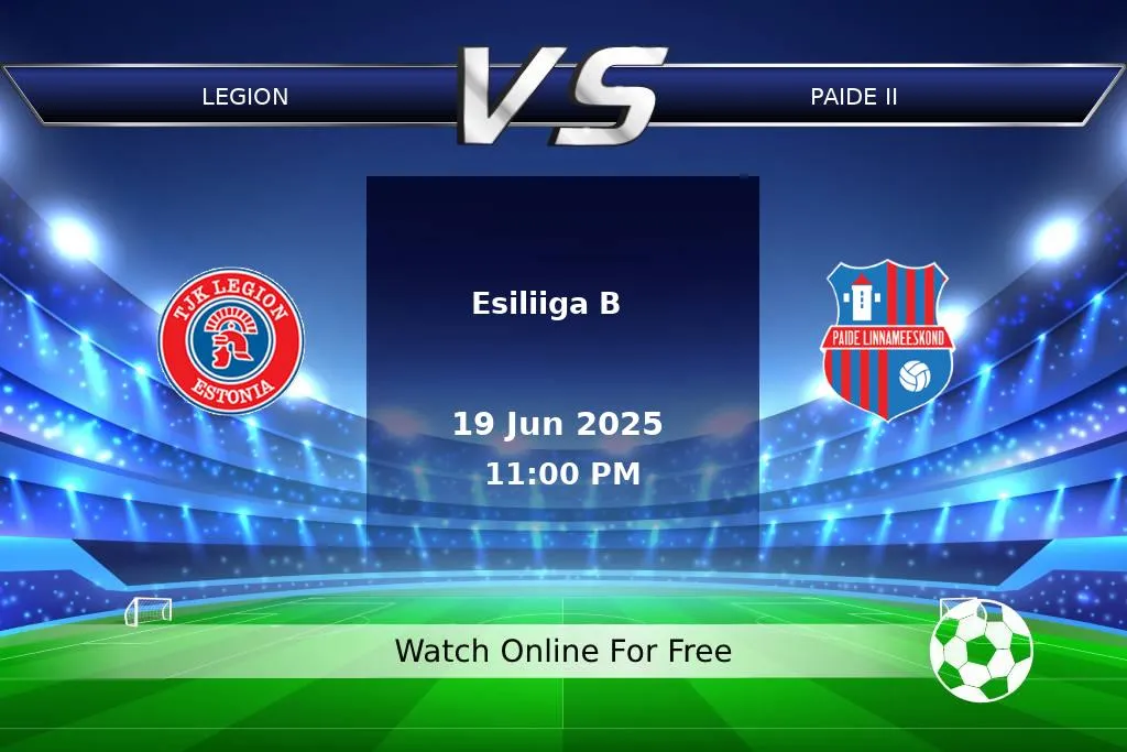 Prediction Legion vs Paide II Esiliiga B 2025