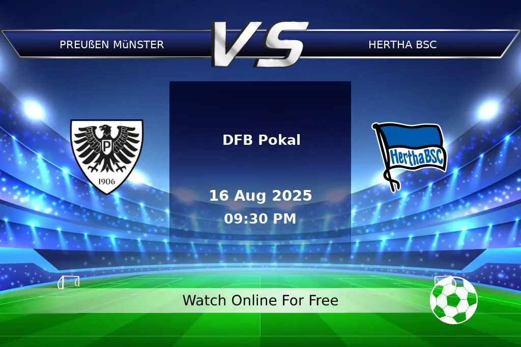 Prediction Preußen Münster vs Hertha BSC DFB Pokal 2025