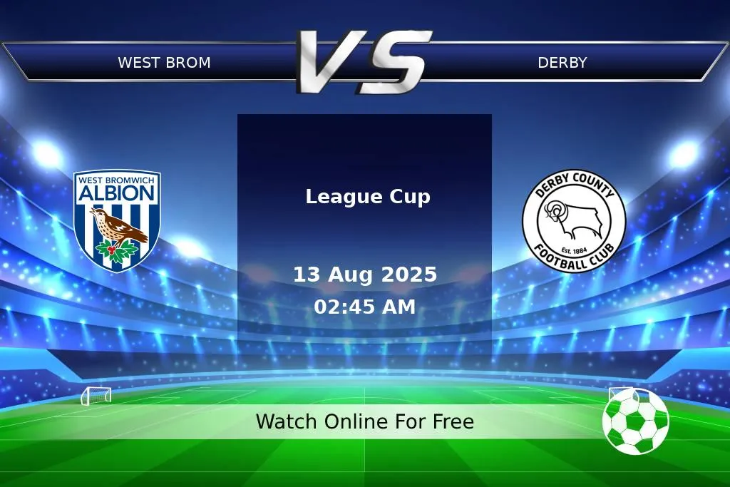 Prediction West Brom vs Derby League Cup 2025