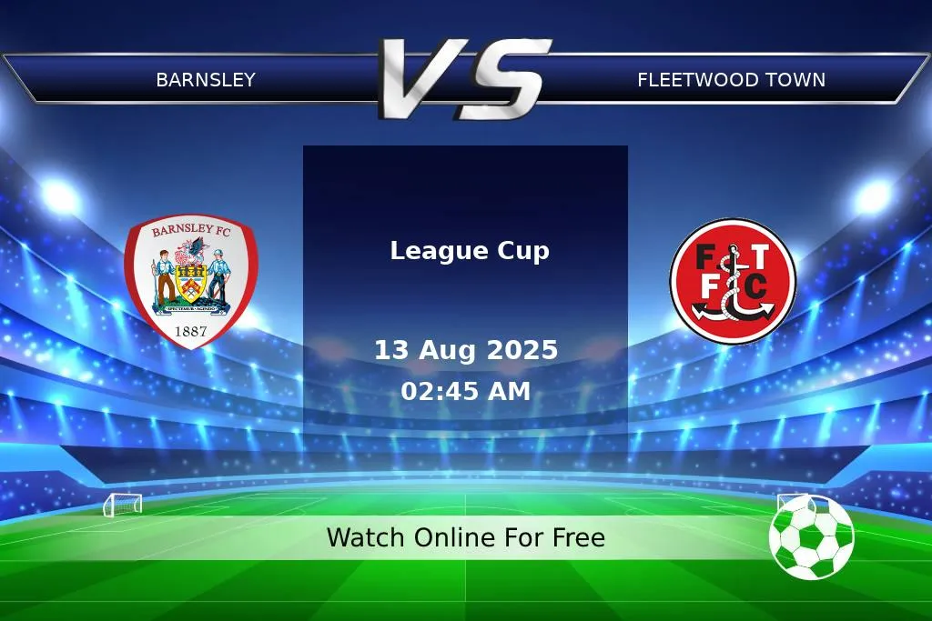 Prediction Barnsley vs Fleetwood Town League Cup 2025