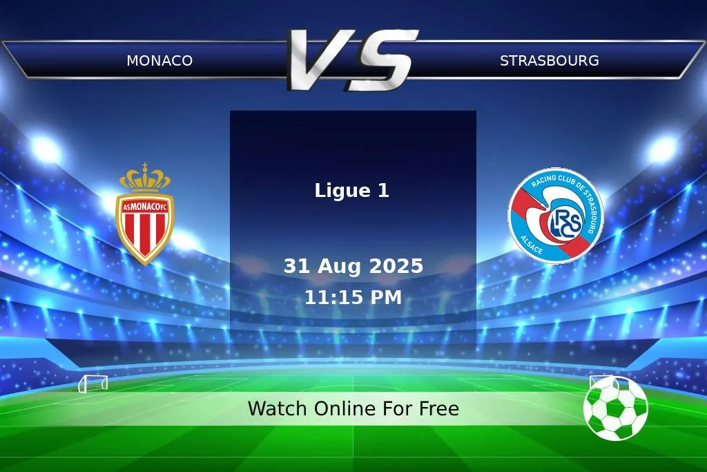 Prediction Monaco vs Strasbourg Ligue 1 2025