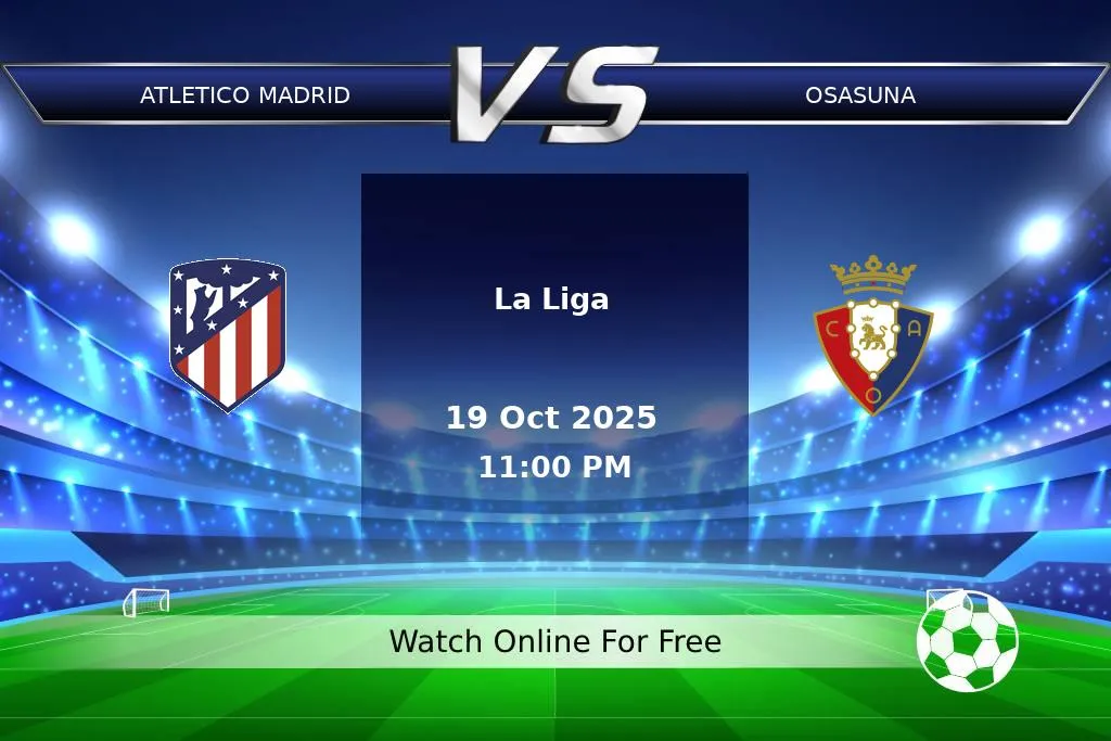 Prediction Atletico Madrid vs Osasuna La Liga 2025