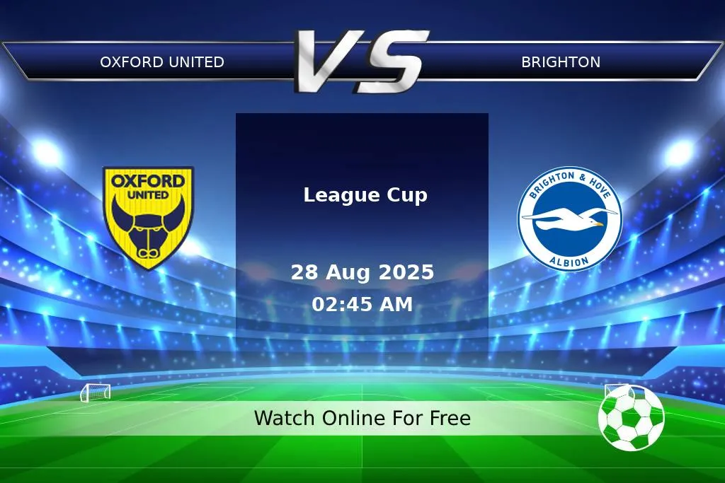 Prediction Oxford United vs Brighton League Cup 2025