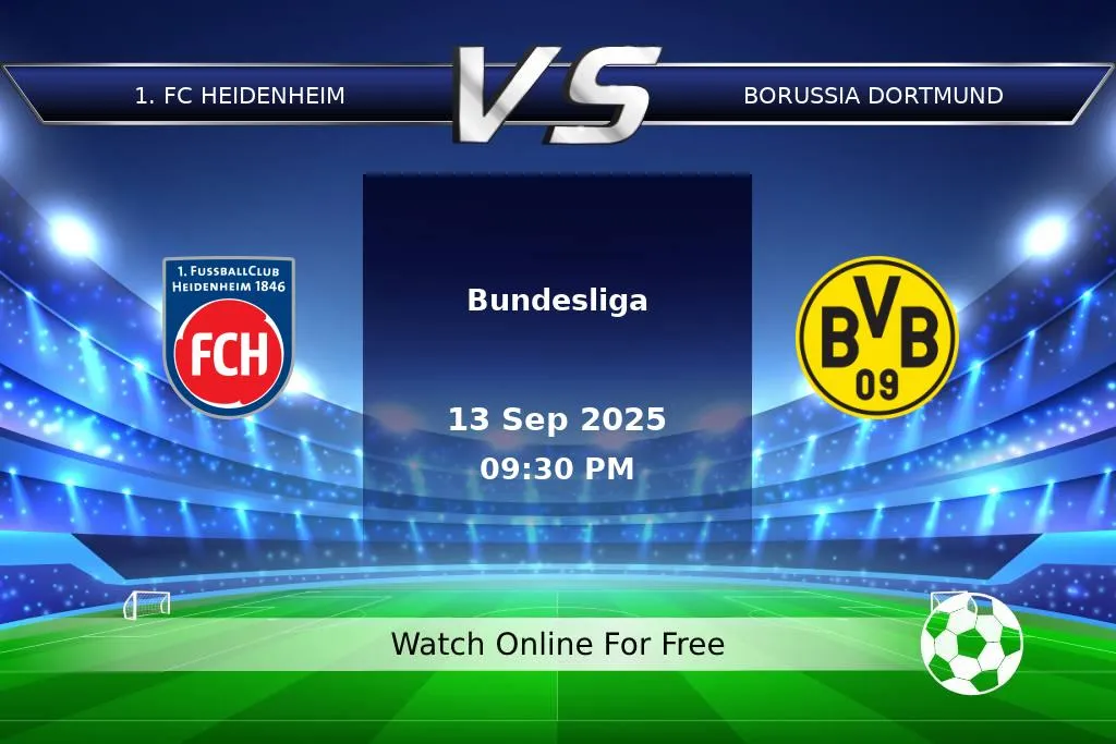Prediction 1. FC Heidenheim vs Borussia Dortmund Bundesliga 2025