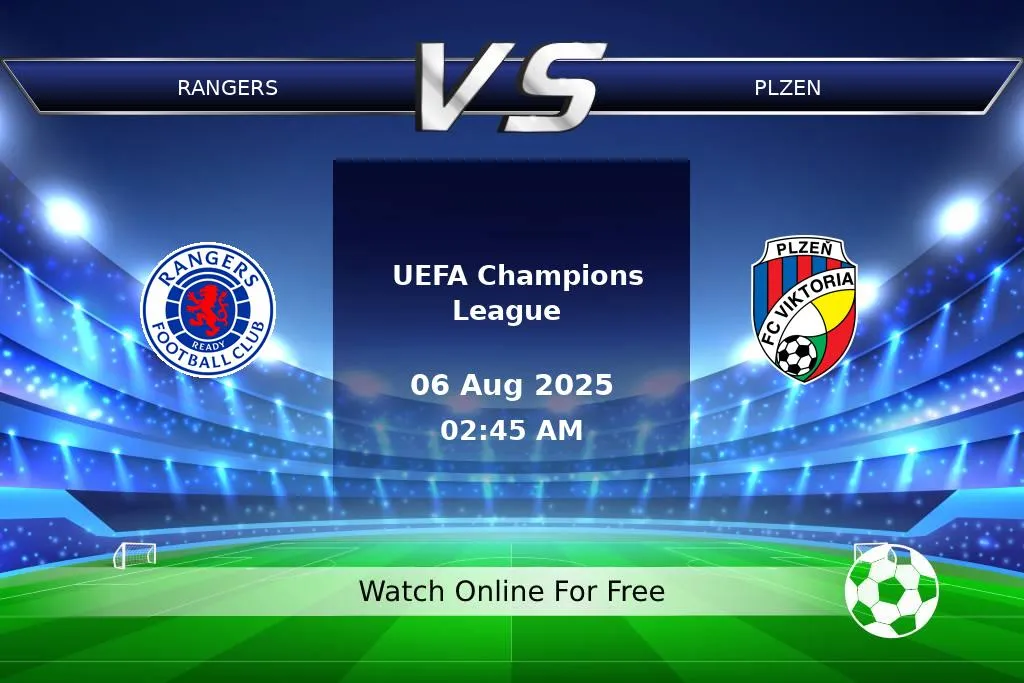 Prediction Rangers vs Plzen UEFA Champions League 2025