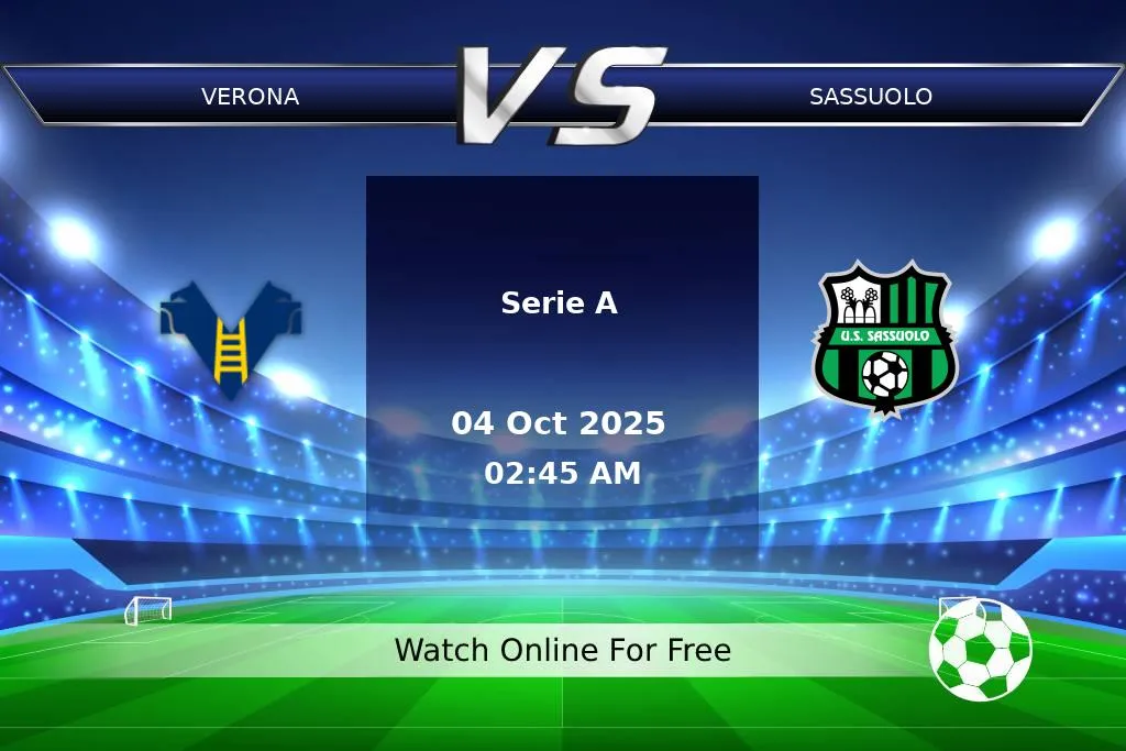 Prediction Verona vs Sassuolo Serie A 2025