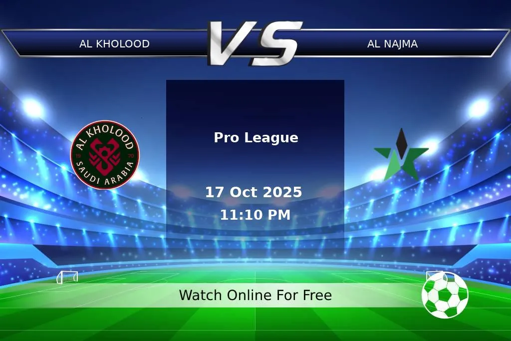 Prediction Al Kholood vs Al Najma Pro League 2025