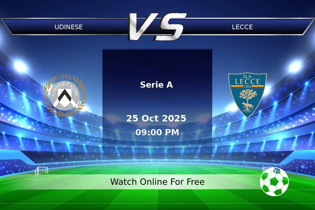 Prediction Udinese vs Lecce Serie A 2025