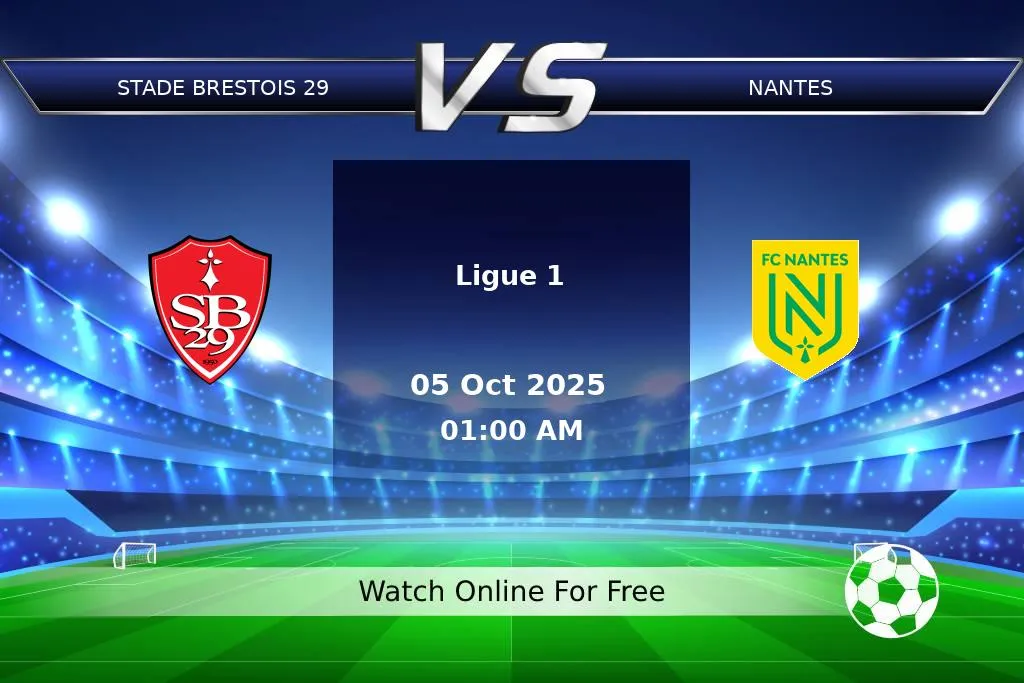 Prediction Stade Brestois 29 vs Nantes Ligue 1 2025