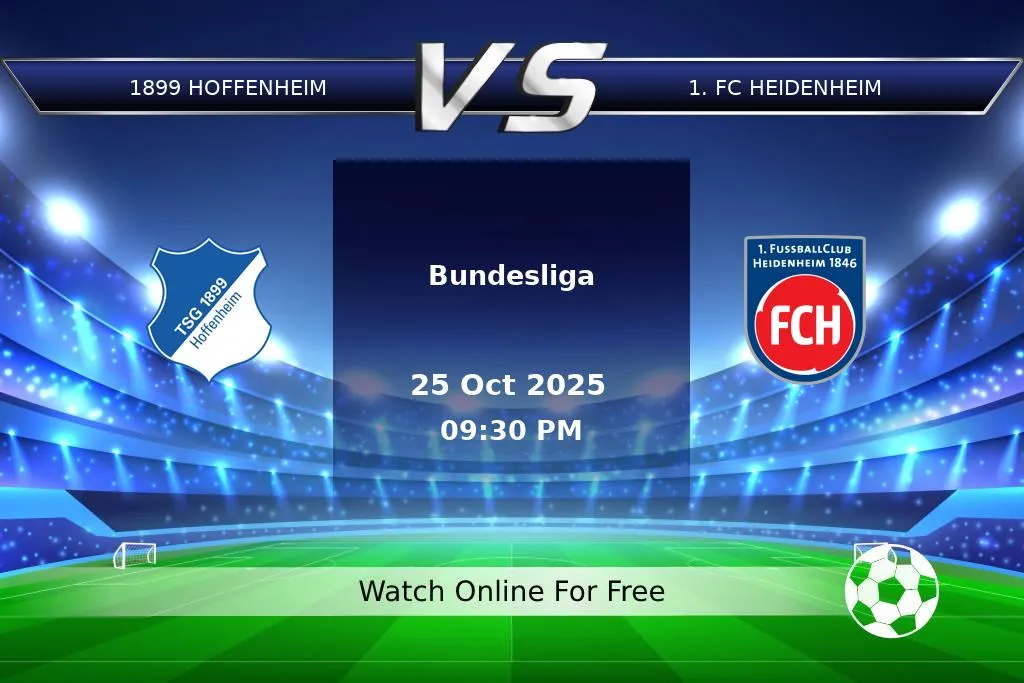Prediction 1899 Hoffenheim vs 1. FC Heidenheim Bundesliga 2025