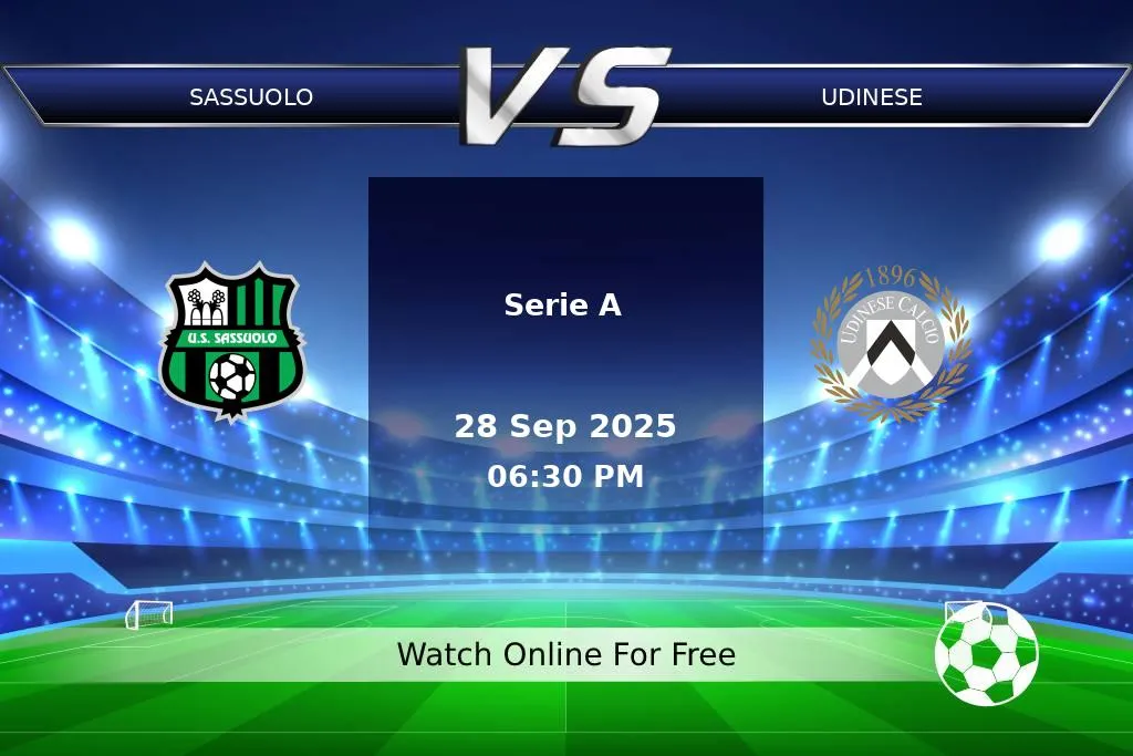 Prediction Sassuolo vs Udinese Serie A 2025
