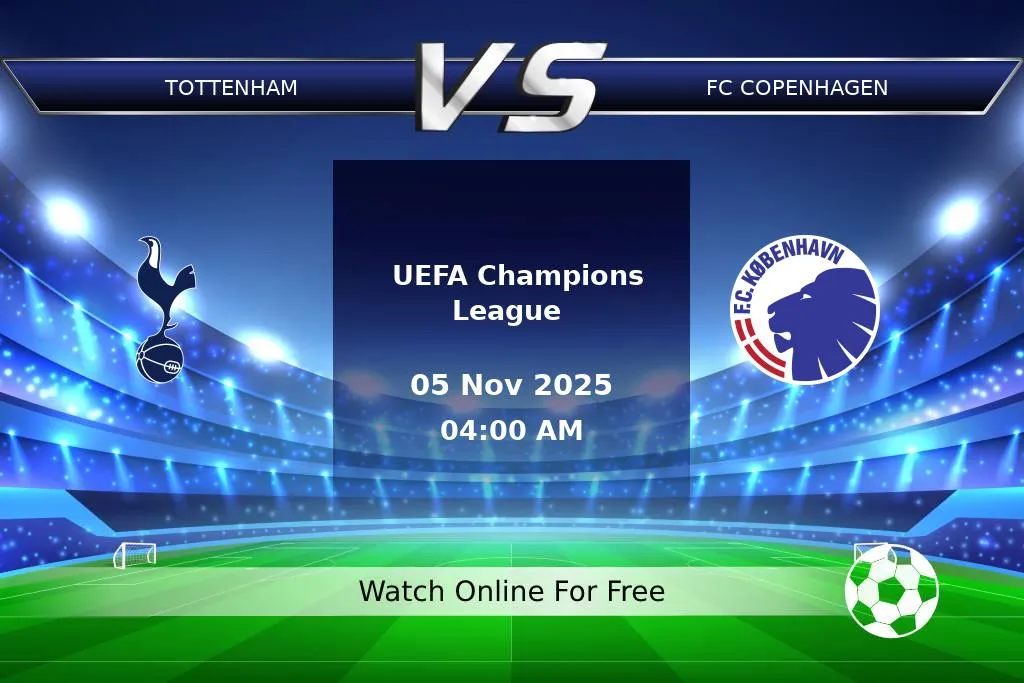 Prediction Tottenham vs FC Copenhagen UEFA Champions League 2025