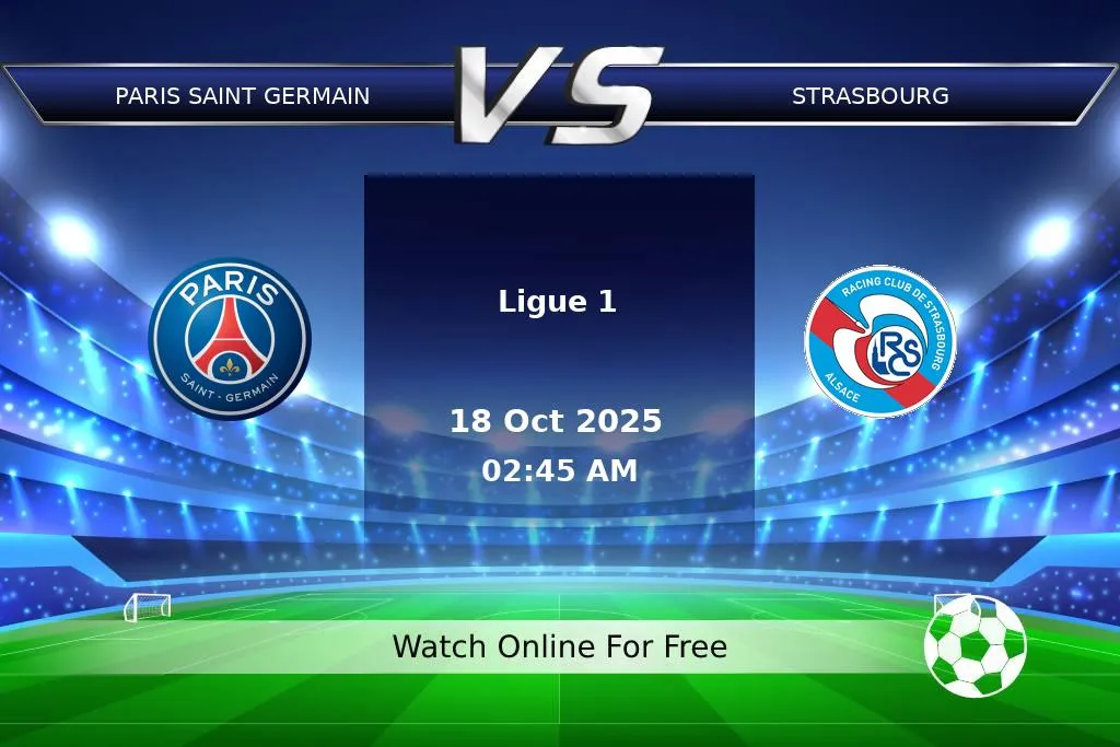 Prediction Paris Saint Germain vs Strasbourg Ligue 1 2025